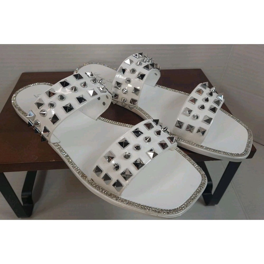 NIB Lauren Lorraine Studley White‎ Sandals Size 8
